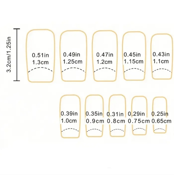 Hello Kitty Cute Pastel Reusable Press-on Nail Kit W/Jelly Tab Sheet & Nail File - Picture 5 of 9